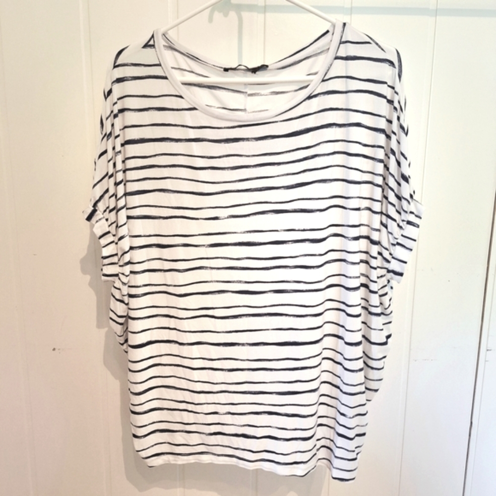 The Limited Navy and White Striped Tee